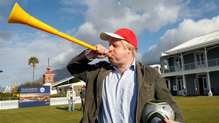 Boris Johnson in Cape Town.