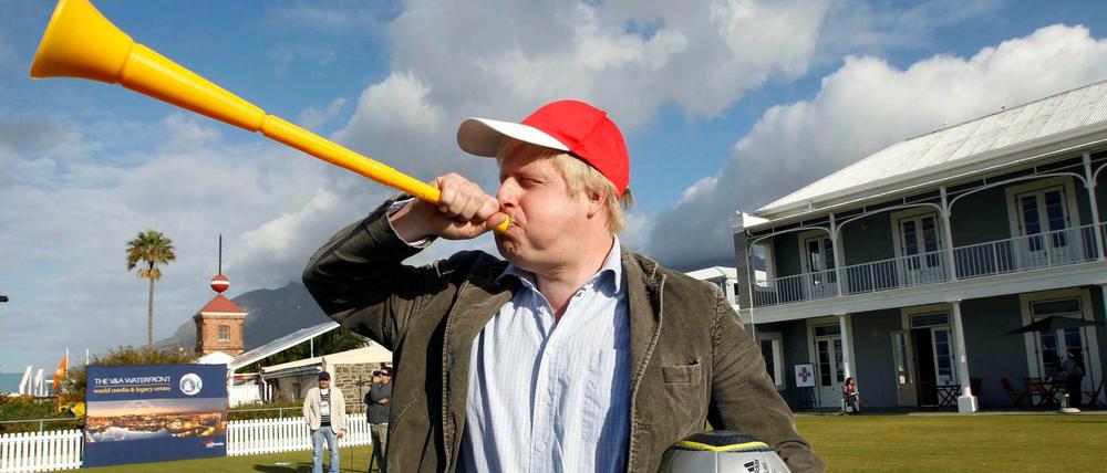 Boris Johnson in Cape Town.