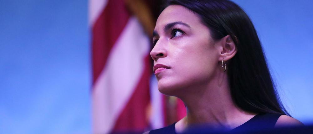 Die demokratische Abgeordnete Alexandria Ocasio-Cortez 