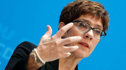 Die CDU-Vorsitzende Annegret Kramp-Karrenbauer