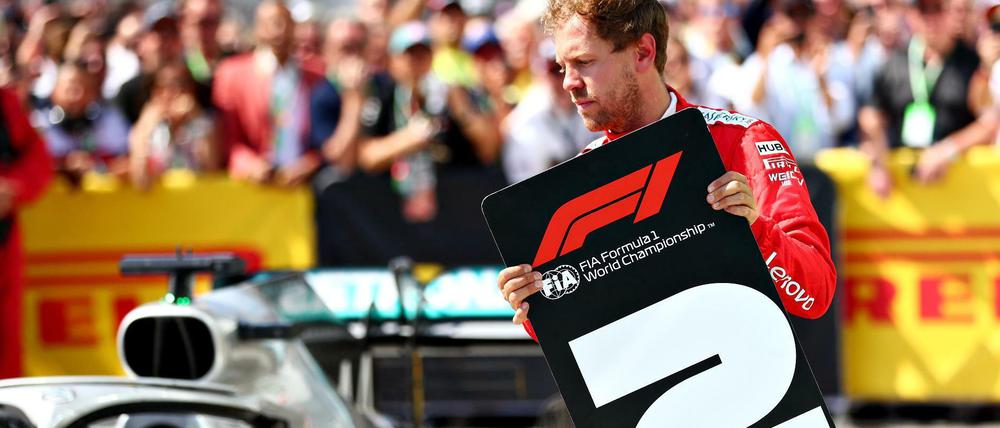 Frustriert. Sebastian Vettel hatte seine Emotionen nach dem Rennen nicht im Griff.