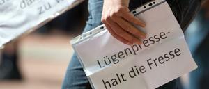 Wird nicht mehr so oft hochgehalten: der "Lügenpresse"-Vorwurf