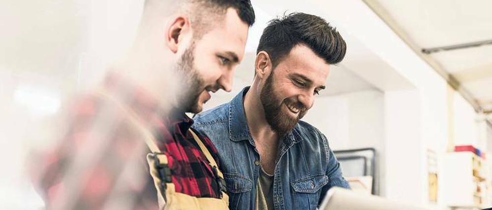 Andere Zeiten. Im Zuge der Digitalisierung werkeln selbst Handwerker immer weniger mit ihren Händen.