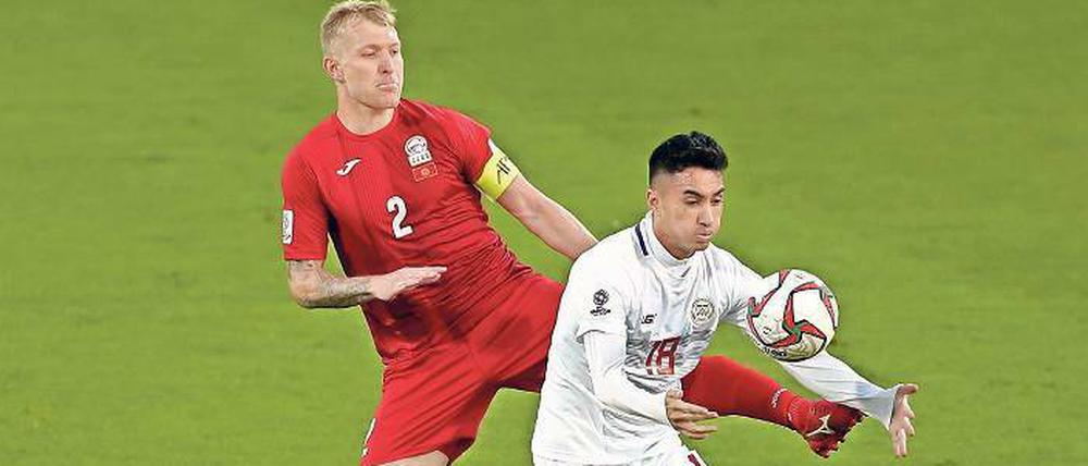 Patrick Reichelt, 30, (rechts) spielte unter anderem für den TSV Rudow. Seit sechs Jahren ist der Sohn einer philippinischen Mutter Nationalspieler.