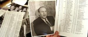 Der schriftliche Nachlass des deutschen Fabrikanten Oskar Schindler befindet sich in den Redaktionsräumen der Stuttgarter Zeitung.