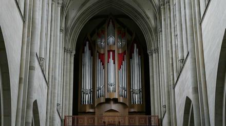 Die neue Orgel des Magdeburger Domes. Die größte Orgel Sachsen-Anhalts hielt der Hitze stand.