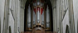 Die neue Orgel des Magdeburger Domes. Die größte Orgel Sachsen-Anhalts hielt der Hitze stand.