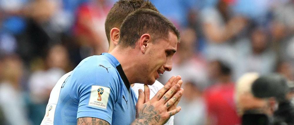 Trost für Jose Gimenez, Uruguay.