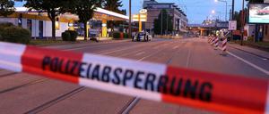 Absperrungen wegen Bombenfund.