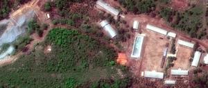 Satellitenaufnahme des Atomtestgeländes Punggye-ri in Nordkorea. 
