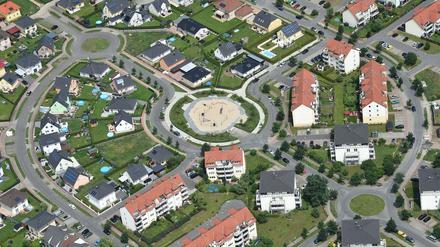 Eine Stadtrandsiedlung im Süden von Berlin. 