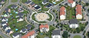 Eine Stadtrandsiedlung im Süden von Berlin. 