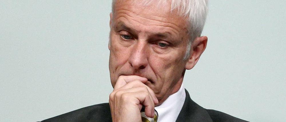 Der scheidende Volkswagen-Chef Matthias Müller
