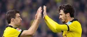 Machte ein sehr starkes Spiel gegen Frankfurt: Mats Hummels (re.).