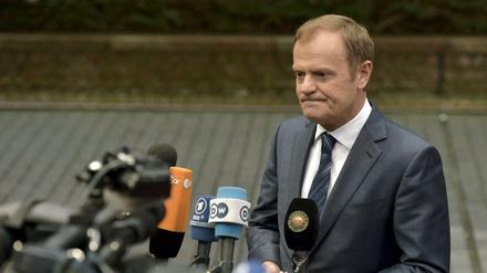 EU-Ratspräsident Donald Tusk ist für eine restriktivere Flüchtlingspolitik. 