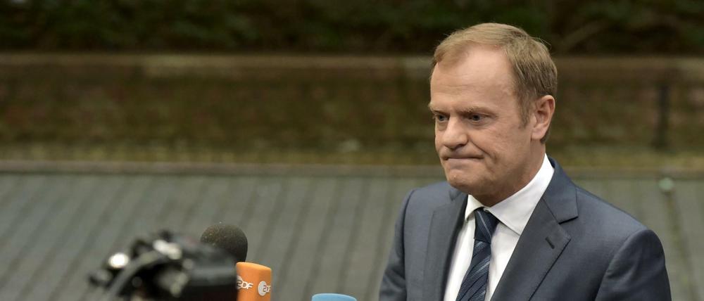 EU-Ratspräsident Donald Tusk ist für eine restriktivere Flüchtlingspolitik. 