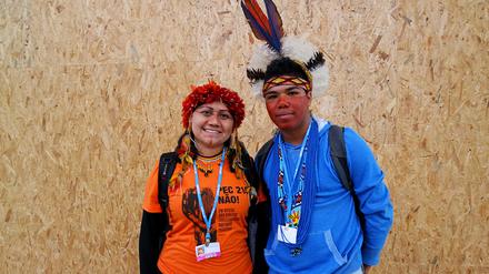 Francinera Soares Martins und Rodrigo Rocha Titiah kamen aus Brasilien nach Paris.