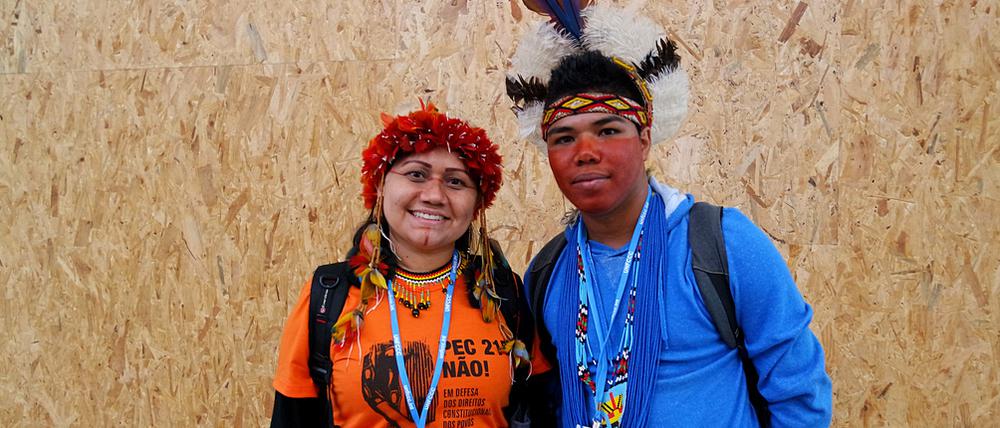 Francinera Soares Martins und Rodrigo Rocha Titiah kamen aus Brasilien nach Paris.