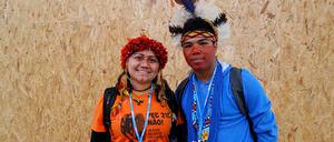 Francinera Soares Martins und Rodrigo Rocha Titiah kamen aus Brasilien nach Paris.