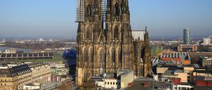 Die Fassade des Doms in Köln fotografiert am 05.03.2013. 