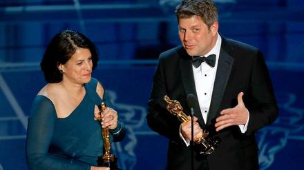 Oscars für Babelsberg! Anna Pinnock und Adam Stockhausen gewinnen für ihr Production Design von "The Grand Budapest Hotel": Den Look von Wes Andersons Komödie haben sie in Babelsberg mit den hiesigen Teams erarbeitet. 