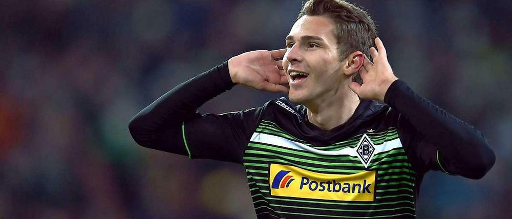 Branimir Hrgota bejubelt sein Treffer zum 2:0 gegen den FC Zürich.