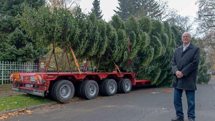 Wir trafen uns in einem Garten. Horst Spranger aus Lichterfelde hat nun einen Baum weniger, die westliche Innenstadt seit Freitag einen mehr. 