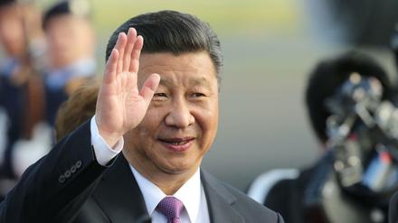 Auf dem Weg zu mehr Weltgeltung: Chinas Staatspräsident Xi Jinping bei der Ankunft in Berlin 