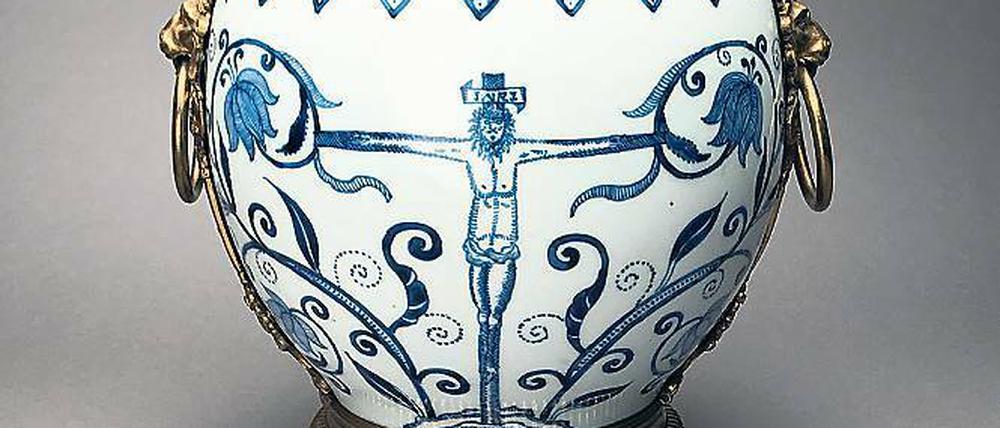 Jesus aus China, Krug aus der Kangxi-Periode (1662–1722). 
