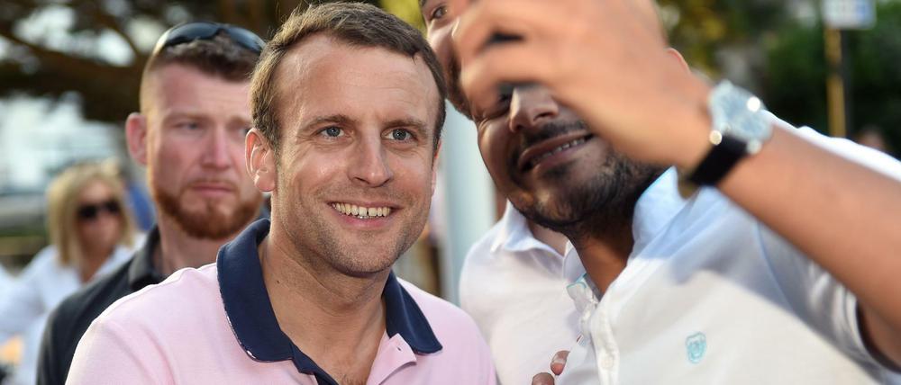 Frankreichs Präsident Emmanuel Macron in der nordfranzösischen Stadt Le Touquet.