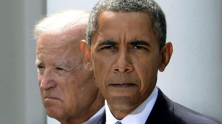 US-Präsident Barack Obama mit seinem Vize Joe Biden.