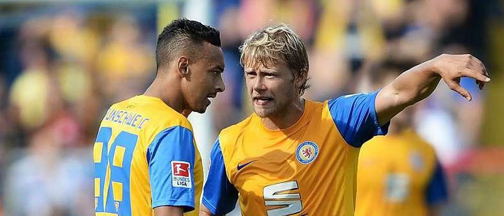 Erfolglos im Oberhaus. Aufsteiger Eintracht Braunschweig wartet weiter auf die ersten Punkte. 