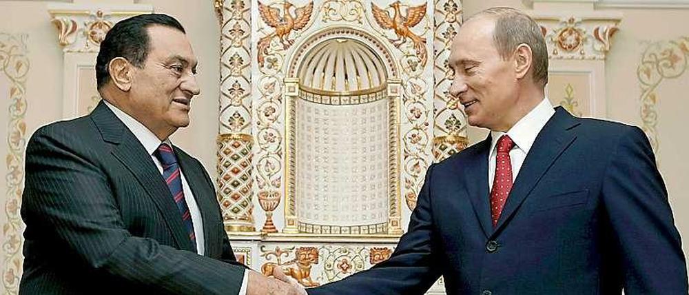 Hosni Mubarak und Wladimir Putin