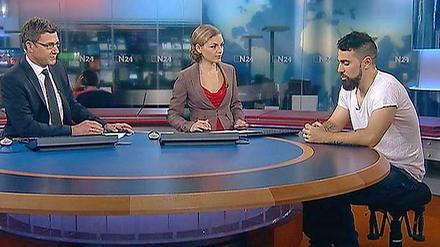 Zurückgerudert - zumindest ein bisschen: Bushido im TV-Interview. 