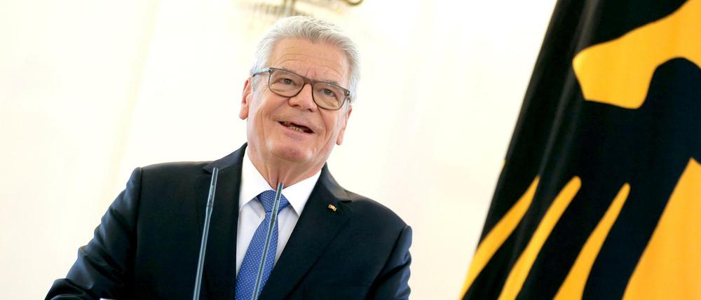 "Demokratische Normalität": Bundespräsident Joachim Gauck erklärt seinen Verzicht auf eine weitere Amtszeit.