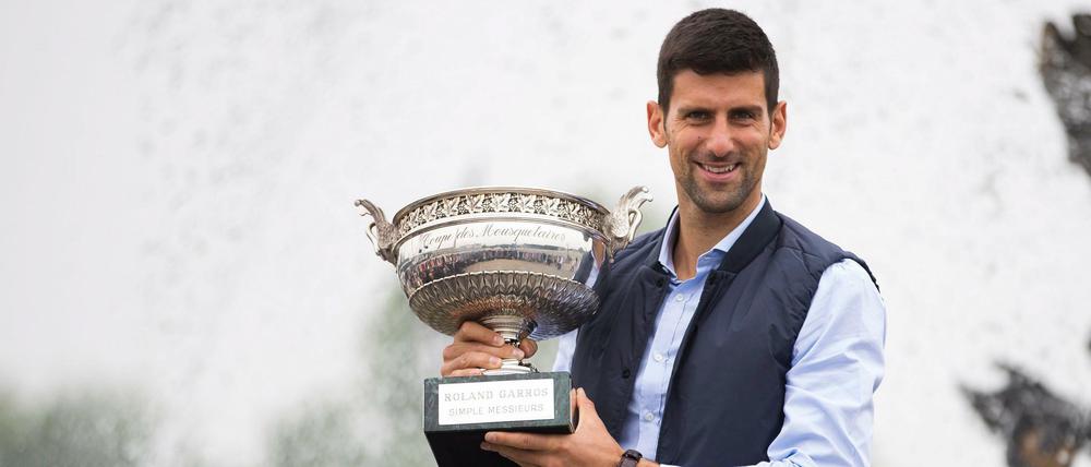 Djokovic nach dem ersten Gewinn der French Open.
