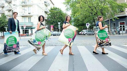 Die grüne Combo will an die Beatles erinnern und die Wahl rocken.