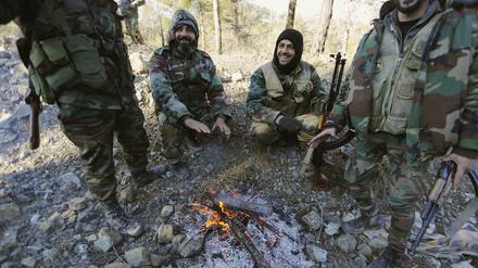 Soldaten von Machthaber Baschar al Assad in Syrien. 