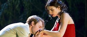 Günter Papendell (Jewgeni Onegin), Asmik Grigorian (Tatjana).