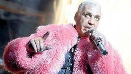 Kuschelig. Sänger Till Lindemann.