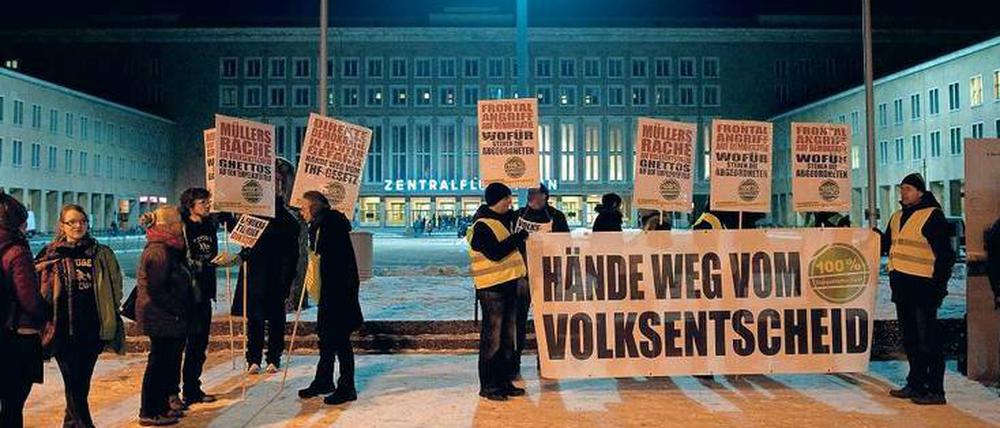 Die Bebauungsgegner eint das Misstrauen gegenüber dem Berliner Senat.
