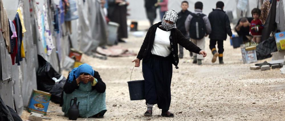 Syrisches Flüchtlinge in einem Camp im türkischen Suruc. 