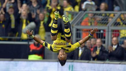 Pierre-Emerick Aubameyang brachte den BVB per Foulelfmeter mit 1:0 in Führung.