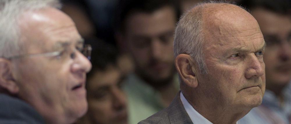 Ferdinand Piëch (rechts) und VW-Konzernchef Martin Winterkorn