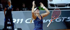 Den Triumph vor Augen, den Porsche im Hinterkopf. Angelique Kerber siegt beim Turnier in Stuttgart.