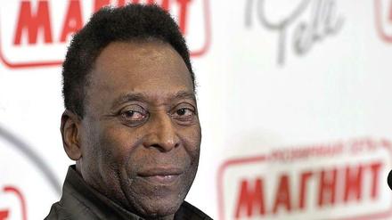 Fußballstar Pelé am Donnerstag. 