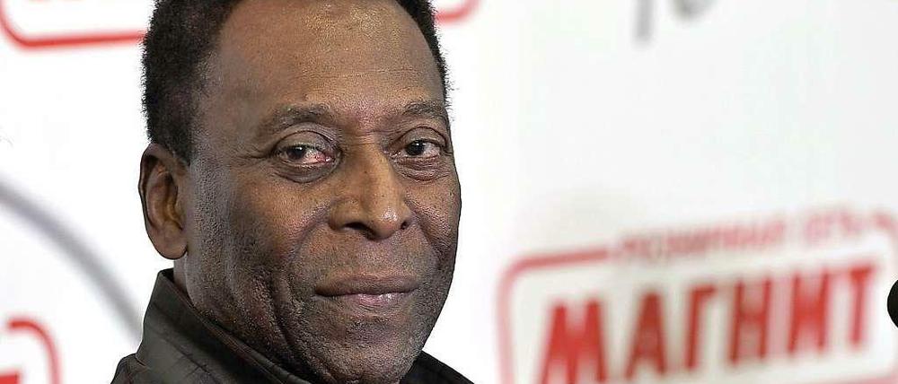 Fußballstar Pelé am Donnerstag. 