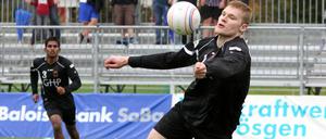 Geballt. Nationalspieler Patrick Thomas bei der EM 2014.