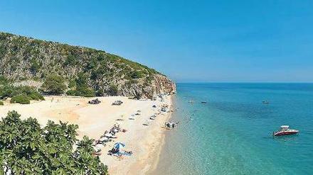 Unverbaute Strände werden auch in Albanien selten. Doch es gibt sie noch. Etwa am Ionischen Meer wie hier, der Gjipe Beach zwischen Dhërmi und Himara.