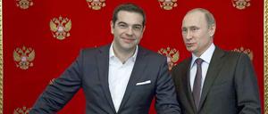 Der griechische Premier Tsipras und Russlands Präsident Wladimir Putin sollen den Milliarden-Deal eingefädelt haben.